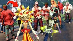 СОЛНЦЕ И ЛУНА ВЫЖИВАЮТ В ЗОМБИ АПОКАЛИПСИС! Security Breach и ОБЗОР МОДА GTA 5 ВИДЕО