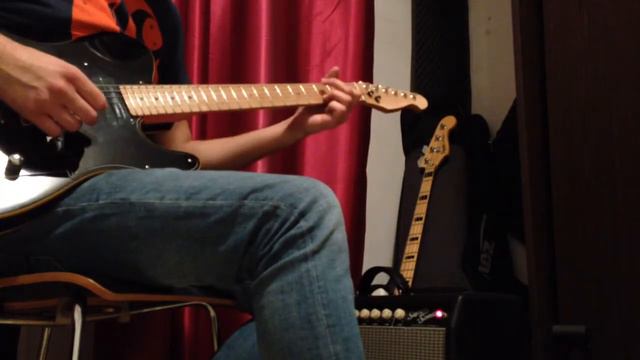 Tele style guitar and Fender Supersonic 22 - cool metal ton смотреть онлайн