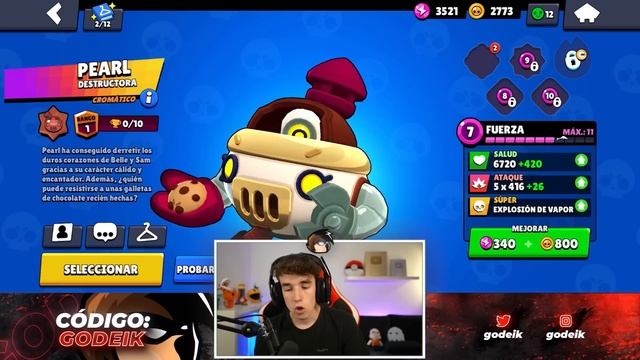 DESBLOQUEO Y MAXEO a PEARL *NUEVO BRAWLER* en BRAWL STARS смотреть онлайн