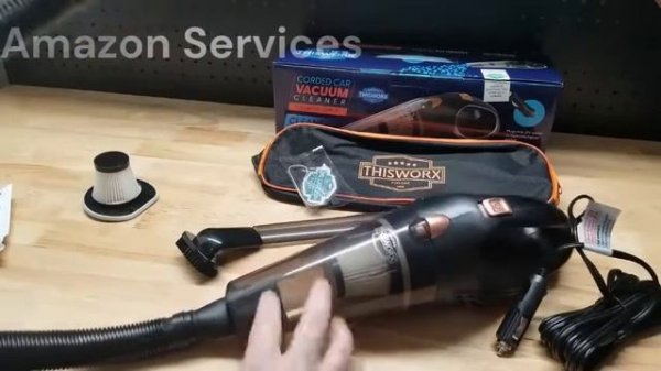 THISWORX Car Vacuum Cleaner - Portable, High Power, Mini Handheld Vacuum