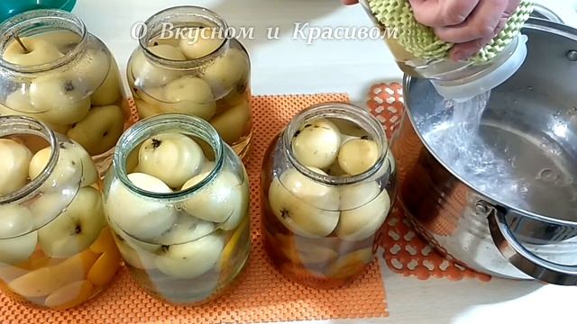 Компот из целых яблок на зиму без стерилизации ? Белый налив смотреть онлайн