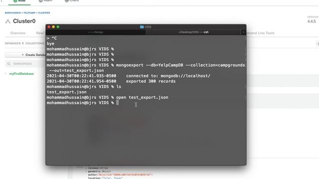 Import JSON FILES to Mongo ATLAS | EXPORT file from Local Mongo DB смотреть онлайн