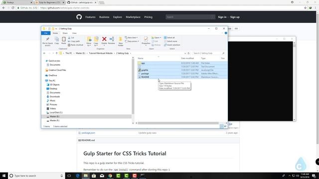 Persiapan Membuat Website Part 3: Installasi Gulp смотреть онлайн