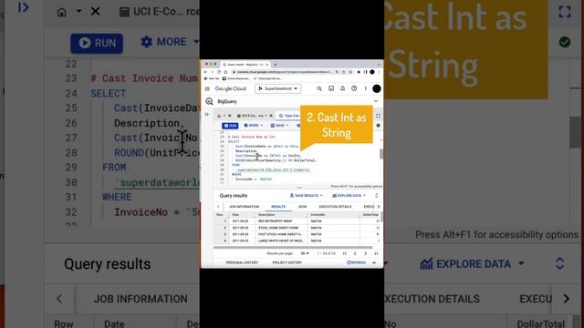 How to Cast to different types with SQL смотреть онлайн
