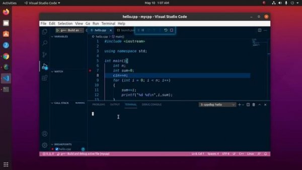 How to debug c++ program in visual studio code (vscode) | gdb | g++ | c | c++ | #vscode