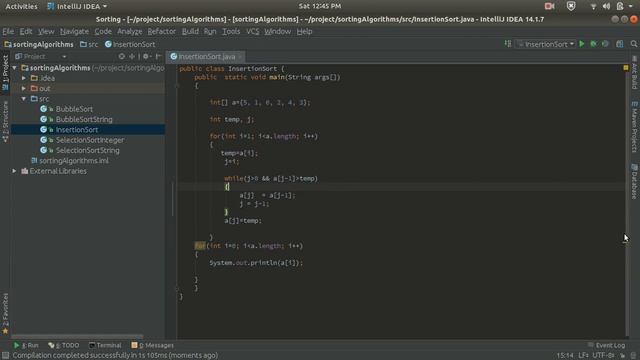 Insertion Sort Algorithm With Java Program Explained in detail смотреть онлайн
