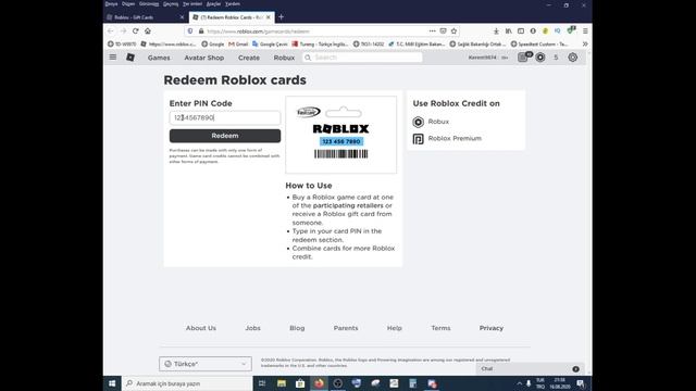 Roblox Gift Card Bugu!! ROBUX VERDİ ?? смотреть онлайн