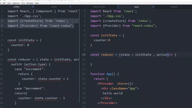 Create a basic react redux setup смотреть онлайн
