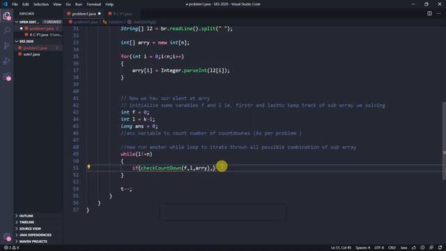 Solving google kickstart 2020 round C problem number 1 using java (explanation) смотреть онлайн