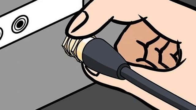 Как отсоединить коаксиальный кабель от аудиовизуального оборудования смотреть онлайн