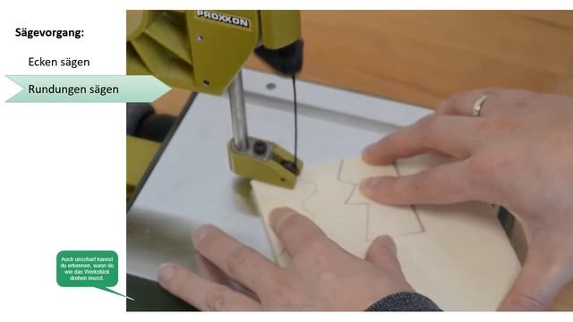 Sägen mit der Dekupiersäge - Proxxon DS 230/E смотреть онлайн