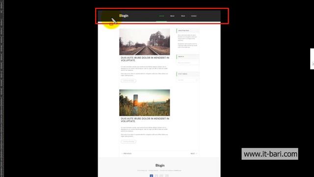 06 Practical PSD to HTML Part 01 PSD To HTML By IT Bari Tutorial смотреть онлайн