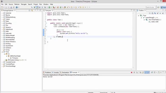 Java Tutorial - Timer [DEUTSCH/GERMAN] смотреть онлайн