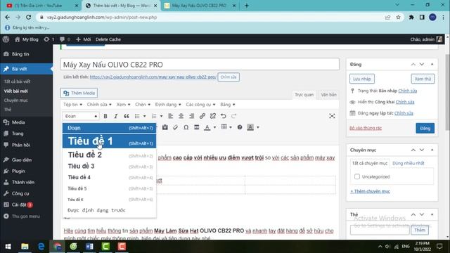 Cài đặt plugin soạn thảo bài viết và cách sử dụng trình soạn thảo Wordpress, TinyMCE Advanced смотреть онлайн