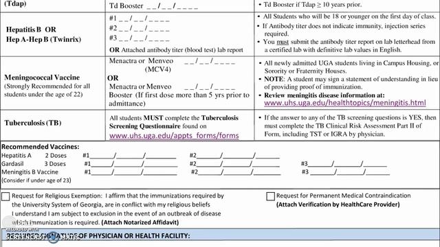 Filling out Health Immunization Documents смотреть онлайн