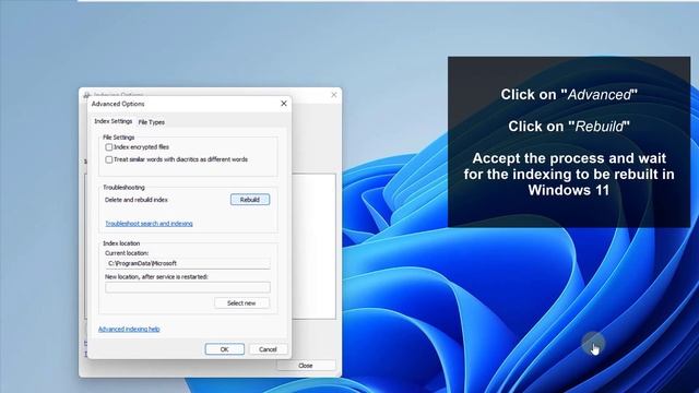 ?✔️ Rebuild Index Search Windows 11 смотреть онлайн