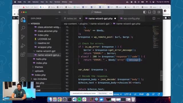 Build a WordPress Plugin From Scratch: GPT API смотреть онлайн