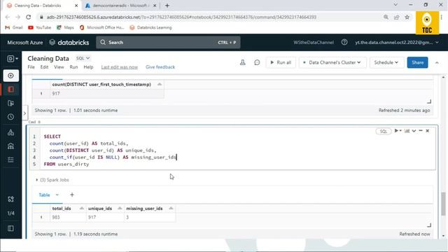 Databricks Module 3(#16):Cleaning Data in Delta Tables смотреть онлайн