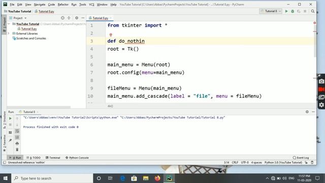 Python GUI Tutorial - 8 | Creating Menu | Hindi 2020 смотреть онлайн