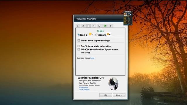 Weather Monitor 2 4 Gadget for Windows смотреть онлайн