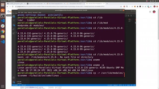 CSC450 2/10/21 First Linux Kernel Module (Hello World!) смотреть онлайн