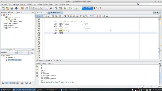 Java SE 0015 Tipo de datos var jdk9 смотреть онлайн