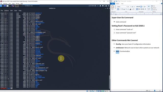 Kali Linux 2020.1 Setting Up Root And Exploring Sudo | Linux Fundamentals for Ethical Hacking смотреть онлайн