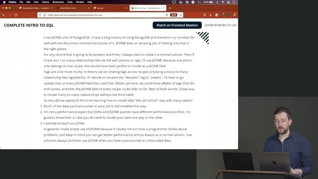 24. When to Use JSONB смотреть онлайн