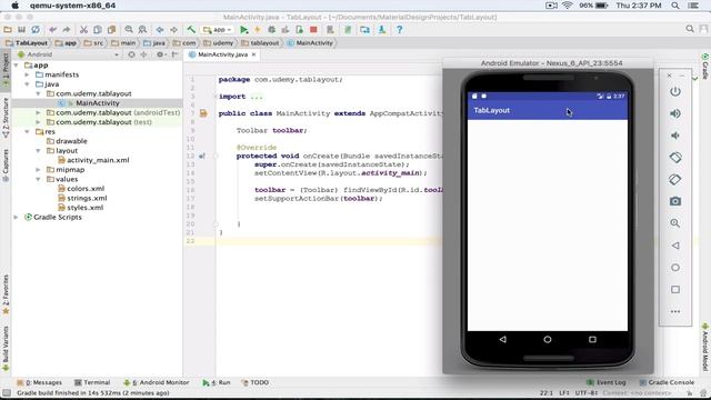 69. Create a Tab Layout with text only Fixed Mode Part 1 смотреть онлайн