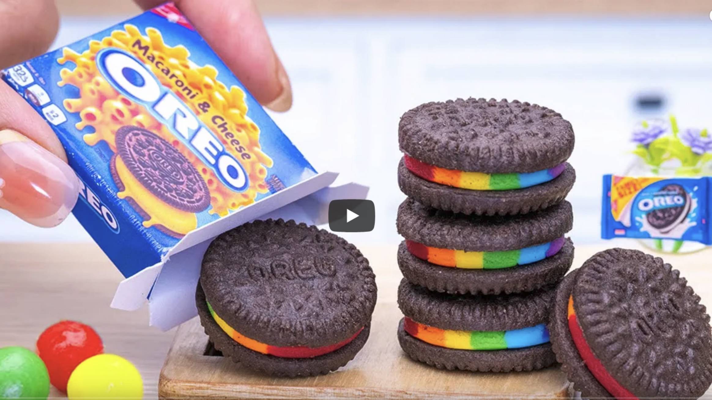 Удивительный торт Oreo _ Идеи украшения миниатюрного радужного шоколадного торта __ Шоколадный торт смотреть онлайн