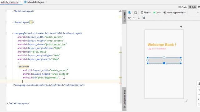 Notes app Android tutorial | UI design | Part -2 | Notes app using android studio | Tech Projects смотреть онлайн