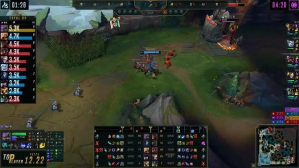 GrandMaster Top Nasus Build Divine Sunderer Phase Rush - Nasus Top vs K'Sante - LOL KR 12.22