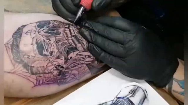 Сеанс по изобразительному искусству на человеческой коже)) "процесс" смотреть онлайн