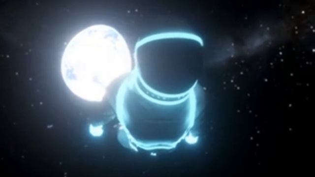 Floating In Space - Neon Blue Astronaut - Neon Retrowave/Synthwave Motion Graphics Background Vide смотреть онлайн