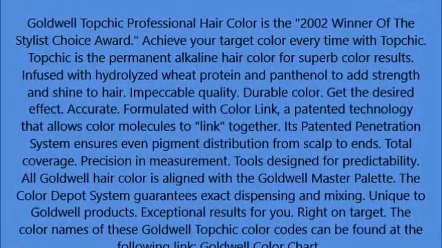 Goldwell Topchic Hair Color Coloration Tube 6SB Silver Brown смотреть онлайн