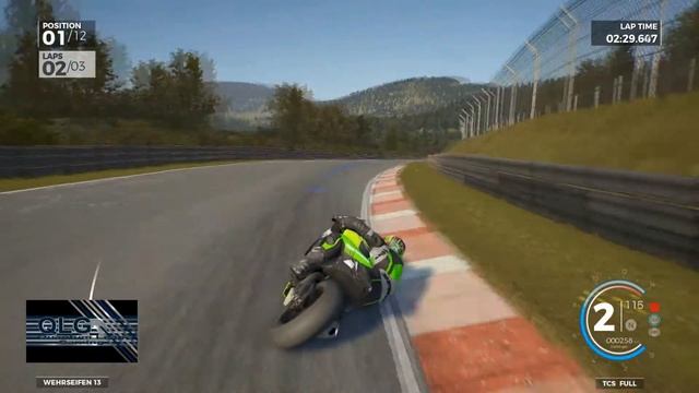 Kawasaki NINJA ZX 10R NURBURGRING TEST RACE RIDE3 GAMEPLAY смотреть онлайн