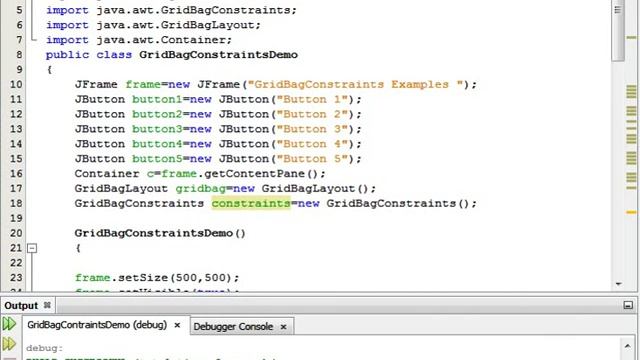 Java Programming Tutorial -GridBagConstraints-8- public int fill (VERTICAL) смотреть онлайн