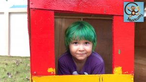 Манкиту делают детский игровой домик для Милана, Дианы и Дани. МанкиТайм Kids Show