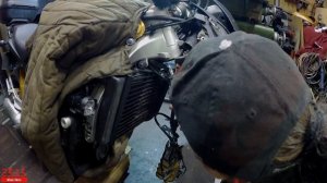 Замена Подшипников Рулевой на Мотоцикле Honda