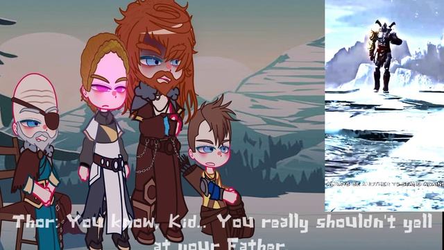 GOW: Ragnarok Asgardians + Atreus React To Kratos || God Of War || Short As Brok Life •• Mania_Gach