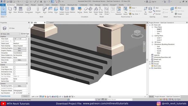 How to Remove Gap Under Stairs in Revit Tutorial смотреть онлайн