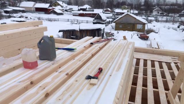 Строительство дома из профилированного бруса 12*8м смотреть онлайн