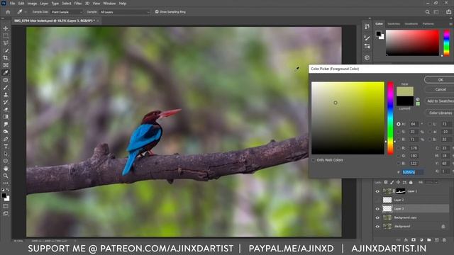 Create Bokeh Brush in Photoshop | Tutorial | Editing with AJINXD Artist смотреть онлайн