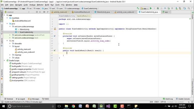 Android Studio Tutorial How to Scan Barcode or QR Code Using Camera смотреть онлайн