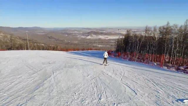 Катание на горных лыжах в Банном. 2020 год. декабрь. смотреть онлайн