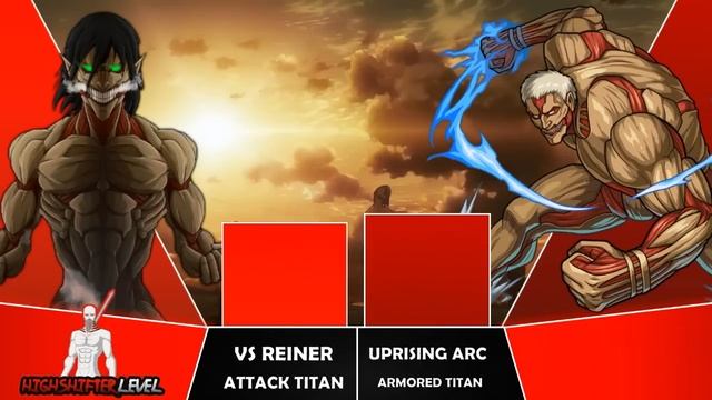 EREN VS REINER Power Levels I Attack on Titans Power Scale I Anime Senpai Scale смотреть онлайн