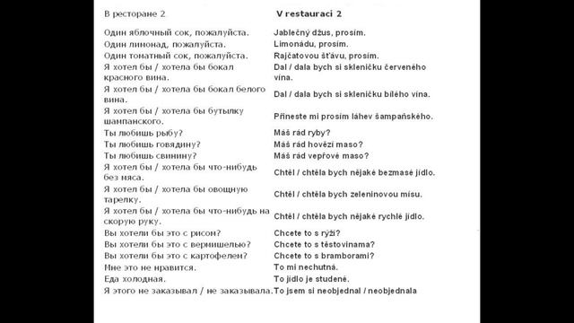Чешский язык для начинающих урок 29 -32 с Словами и переводом