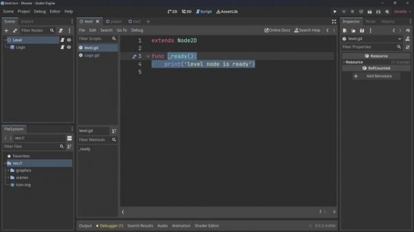 The ultimate introduction to Godot 4 part1