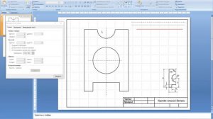 Чертежи в PowerPoint (Чертёж плоской детали.)