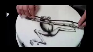 Как украсить торт мастикой. 3D рисунок на торте 1 часть